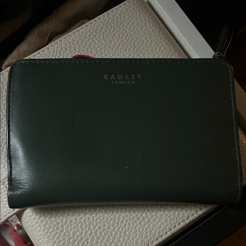 RADLEY LONDON Forest Green Leather Zip Around Wallet